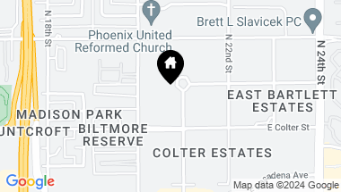 Map of 5250 N 21ST Street, Phoenix AZ, 85016