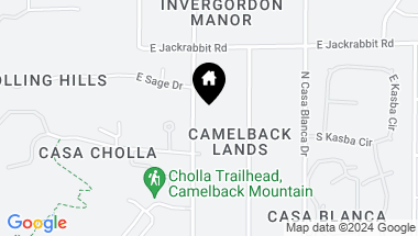 Map of 5247 N INVERGORDON Road, Paradise Valley AZ, 85253