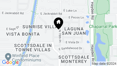 Map of 5320 N 78TH Place, Scottsdale AZ, 85250