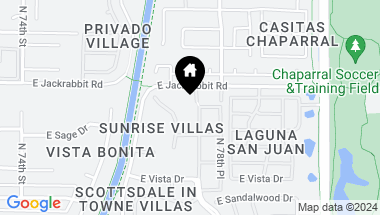 Map of 5444 N 78TH Street, Scottsdale AZ, 85250