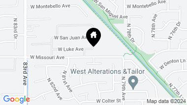 Map of 8003 W LUKE Avenue, Glendale AZ, 85303