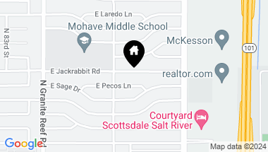 Map of 8631 E JACKRABBIT Road, Scottsdale AZ, 85250