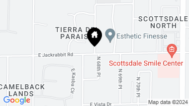 Map of 6730 E KASBA Circle, Paradise Valley AZ, 85253