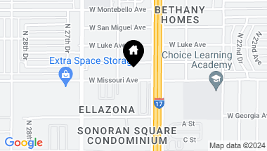 Map of 2526 W MISSOURI Avenue, Phoenix AZ, 85017