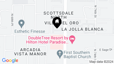 Map of 7117 E Arlington Road, Paradise Valley AZ, 85253