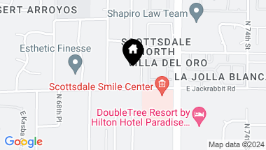 Map of 5518 N QUAIL Place, Paradise Valley AZ, 85253