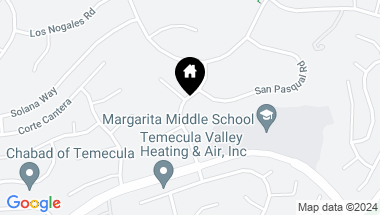 Map of 41498 Avenida Barca, Temecula CA, 92591