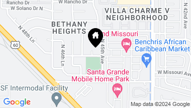 Map of 5601 N 45th Drive, Glendale AZ, 85301