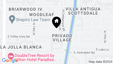 Map of 5614 N 75TH Place, Scottsdale AZ, 85250
