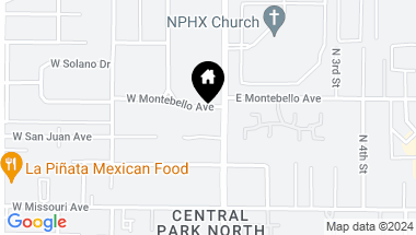 Map of 7 W MONTEBELLO Avenue, Phoenix AZ, 85013