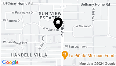 Map of 709 W SOLANO Drive, Phoenix AZ, 85013