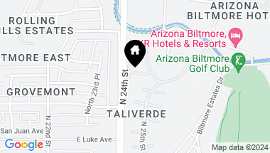 Map of 2417 E RANCHO Drive, Phoenix AZ, 85016