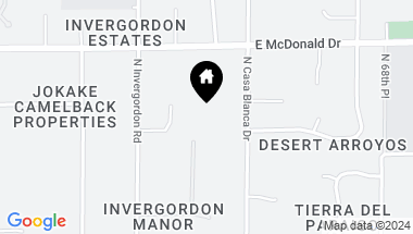 Map of 5738 N CASA BLANCA Drive, Paradise Valley AZ, 85253