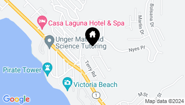 Map of 400 Ashton DR, LAGUNA BEACH CA, 92651