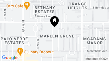 Map of 5821 N 10TH Street, Phoenix AZ, 85014