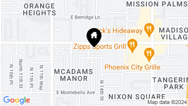 Map of 1333 E Pomelo Grove Lane, Phoenix AZ, 85014