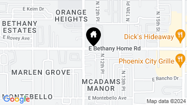 Map of 5825 N 12TH Street # 12, Phoenix AZ, 85014