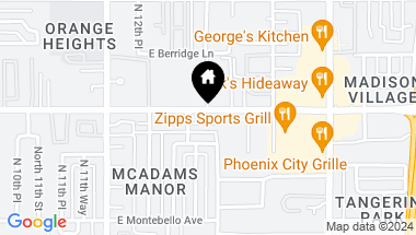 Map of 1336 E Pomelo Grove Lane, Phoenix AZ, 85014