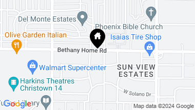 Map of 1111 W BETHANY HOME Road, Phoenix AZ, 85013