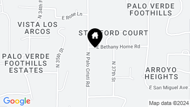 Map of 5835 N Palo Cristi Road # 1, Paradise Valley AZ, 85253