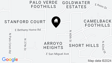 Map of 3900 E BETHANY HOME Road, Paradise Valley AZ, 85253