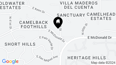 Map of 4330 E MCDONALD Drive, Paradise Valley AZ, 85253