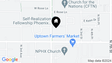 Map of 6035 N CENTRAL Avenue, Phoenix AZ, 85012