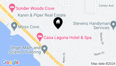 Map of 540 ALTA VISTA, Laguna Beach CA, 92651