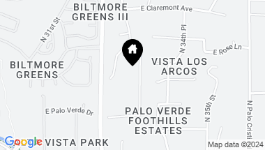Map of 6002 N 33RD Street, Paradise Valley AZ, 85253