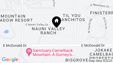Map of 6121 N NAUNI VALLEY Drive, Paradise Valley AZ, 85253