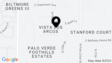 Map of 3424 E ROVEY Avenue, Paradise Valley AZ, 85253