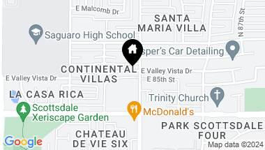 Map of 8339 E VALLEY VISTA Drive, Scottsdale AZ, 85250