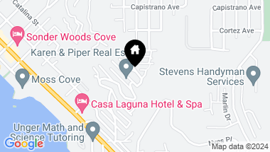 Map of 682 Alta Vista Way, Laguna Beach CA, 92651