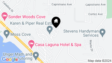 Map of 2526 Encina Way, Laguna Beach CA, 92651
