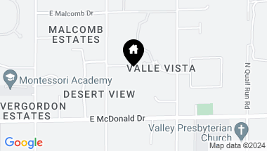 Map of 6633 E VALLEY VISTA Lane # 3, Paradise Valley AZ, 85253