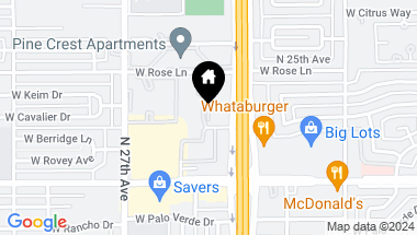 Map of 2532 W BERRIDGE Lane # E220, Phoenix AZ, 85017