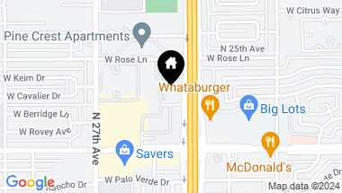 Map of 2534 W BERRIDGE Lane # 108, Phoenix AZ, 85017