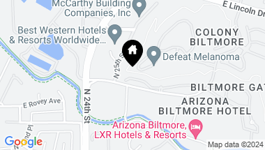 Map of 2626 E ARIZONA BILTMORE Circle E # 37, Phoenix AZ, 85016