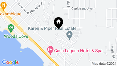 Map of 2412 Lomita Way, Laguna Beach CA, 92651