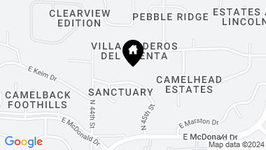 Map of 4470 E VALLEY VISTA Lane, Paradise Valley AZ, 85253