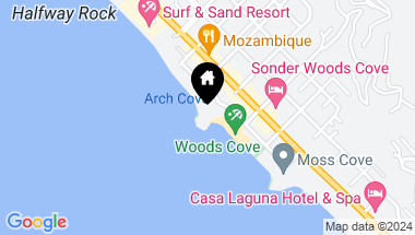 Map of 1901 Ocean Way, Laguna Beach CA, 92651
