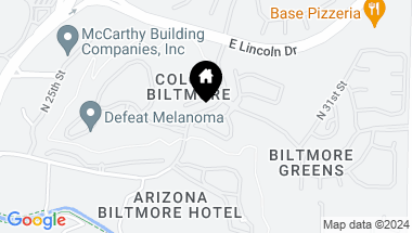 Map of 6222 N 30TH Place, Phoenix AZ, 85016