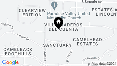 Map of 4441 E Maderos Del Cuenta Drive, Paradise Valley AZ, 85253