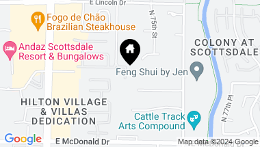 Map of 6211 N 74TH Place, Scottsdale AZ, 85250