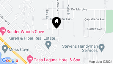 Map of 855 La Mirada Street, Laguna Beach CA, 92651