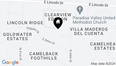 Map of 4300 E ROSE Lane, Paradise Valley AZ, 85253