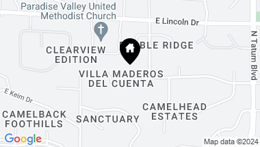 Map of 4510 E Maderos Del Cuenta Drive, Paradise Valley AZ, 85253