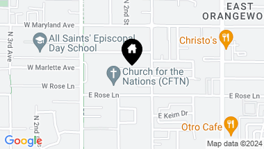Map of 121 E CLAREMONT Street, Phoenix AZ, 85012