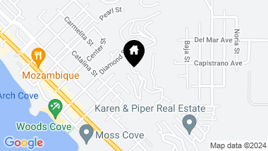 Map of 2163 Crestview Drive, Laguna Beach CA, 92651