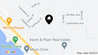 Map of 2329 Crestview Drive, Laguna Beach CA, 92651